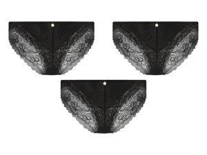 esmara® Dámske čipkované nohavičky, 2 kusy (M (40/42), čierna) #8305741