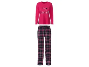 esmara® Dámske dlhé pyžamo (XS (32/34), ružová)
