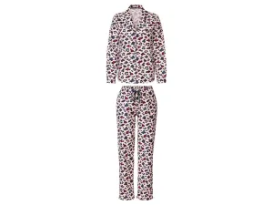 esmara® Dámske flanelové pyžamo (L (44/46), leopardí vzor)