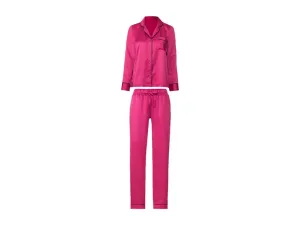 esmara® Dámske saténové pyžamo (XS (32/34), ružová)