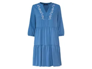 esmara® Dámske tunikové šaty (XS (32/34), modrá)