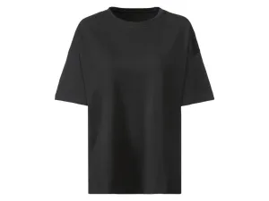 esmara® Dámske dlhé tričko (M (40/42), čierna s potlačou)