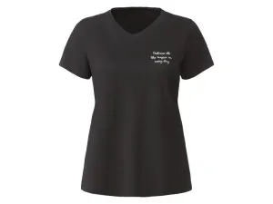esmara® Dámske bavlnené tričko (M (40/42), čierna) #7204435