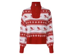 esmara® Dámsky pletený pulóver (L (44/46), červená) #8100703