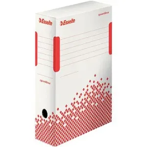 Esselte Box archívny Speedbox 100mm biely/červený