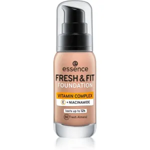 Essence Fresh & Fit 30 ml make-up pre ženy 50 Fresh Almond na veľmi suchú pleť; výživa a regenerácia pleti; na rozjasnenie pleti
