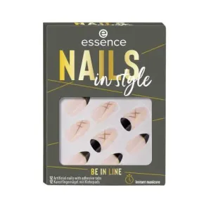 Essence Nails In Style 12 ks umelé nechty pre ženy 12 Be In Line