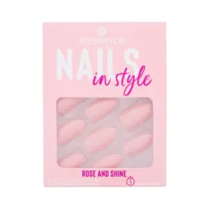 Essence Nails In Style 12 ks umelé nechty pre ženy 14 Rose And Shine