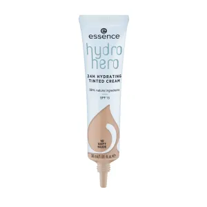 Essence Hydro Hero 24H Hydrating Tinted Cream SPF15 30 ml make-up pre ženy 10 Soft Nude na veľmi suchú pleť; na dehydratovanu pleť