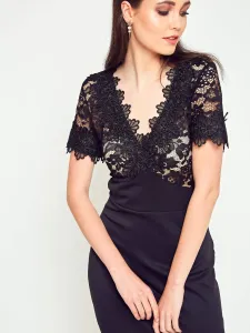 Dress with lace black #7943795