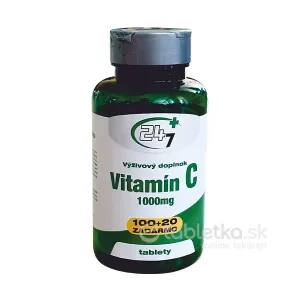 24/7 Plus Vitamín C 1000mg 120 tabliet