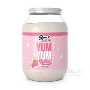 BeastPink Yum Yum Whey PROTEIN strawberry splash, proteínový prášok 1000g