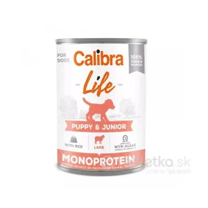 Calibra Dog Life Puppy&Junior Lamb&Rice konzerva 6x400g