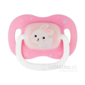 Canpol Babies Silikónový cumlík Bunny & Company rúžový, symetrický 18m+