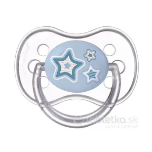 Canpol Babies silikónový cumlík symetrický Newborn Baby 0-6m modrý