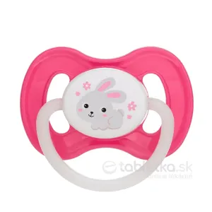 Canpol Babies Silikónový cumlík Bunny & Company rúžový, symetrický 6-18m