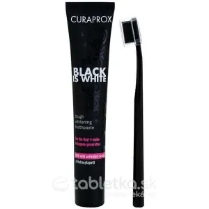 CURAPROX Black is White zubná pasta 90 ml + zubná kefka CS 5460 #2866602