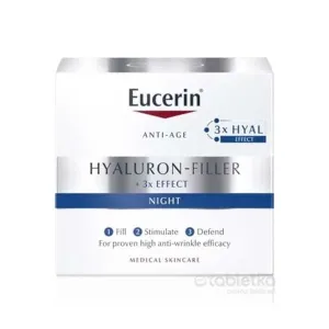 Eucerin HYALURON-FILLER nočný krém proti vráskam intenzívny vyplňujúci krém 50 ml
