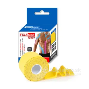 FIXAtape Sport kineziologická tejpovacia páska 5cm x 5m, žltá