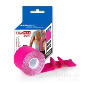 FIXAtape Sport Standard Kinesiology elastická tejpovacia páska ružová 5 cm x 5 m