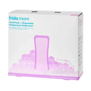 Frida Mom Chladiace absorpčné Ice Maxi vložky 8ks + popôrodné jednorazové nohavičky 2ks