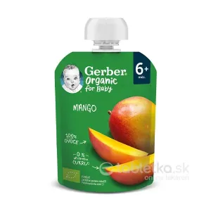 Gerber Organic Kapsička Mango 6m+, 90g