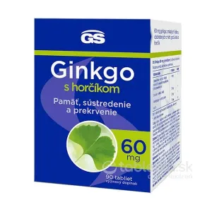 GS Ginkgo 60mg s horčíkom 90 tabliet