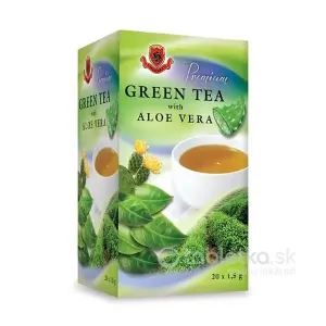 HERBEX Premium GREEN TEA S ALOE VERA zelený čaj 20x1,5 g