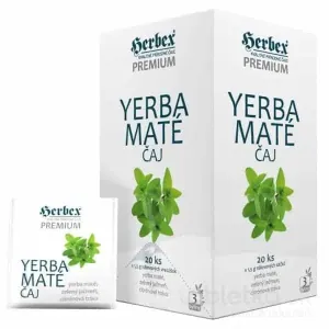 HERBEX Premium YERBA MATÉ ČAJ bylinný čaj 20x1,5g