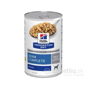 Hills Diet Canine Derm Complete konzerva 370g