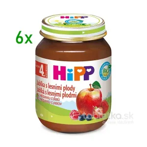 HiPP BIO Jablká s lesnými plodmi od ukončeného 4./6. mesiaca 6x125g