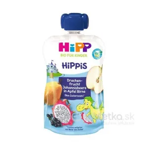 HiPP HiPPis BIO Jablko Hruška Dračie ovoc. Ríbezle kapsička (od 1.roku) ovocný príkrm 100 g