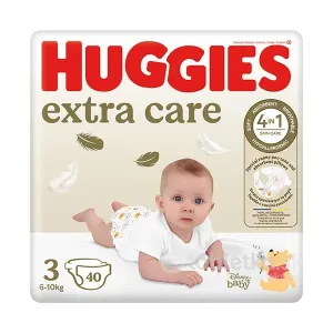 HUGGIES Extra Care 3 plienky 6-10kg 40ks