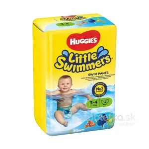 HUGGIES Little Swimmers 3-4 plienkové plavky 7-15kg 12ks