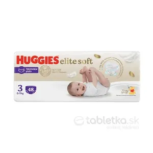 HUGGIES Pants Elite Soft 3 plienkové nohavičky 6-11kg 48ks