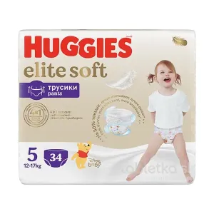 HUGGIES Pants Elite Soft 5 plienkové nohavičky 12-17kg 34ks