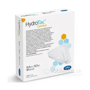 HydroTac Comfort - krytie na rany penové hydropol.impregnované gélom, samolepiace (12,5x12,5 cm) 10 ks