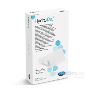 HydroTac - krytie na rany penové hydropolymérové impregnované gélom (10x20 cm) 3 ks