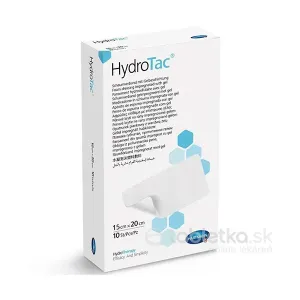 HydroTac - Krytie na rany penové hydropolymérové impregnované gélom (15x20 cm) 10 ks