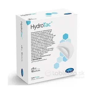 HydroTac - krytie na rany penové hydropolymérové impregnované gélom (6 cm round) 1x10 ks #2857011