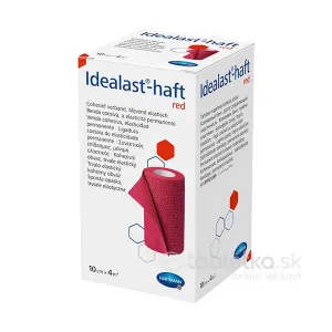 Idealast-haft color ovínadlo elastické červené 10cm x 4m