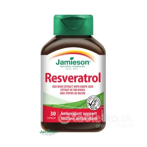 Jamieson Resveratrol 50mg extrakt z červeného vína 30 tbl