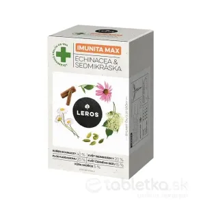 LEROS Imunita Max Echinacea & Sedmokráska bylinný čaj 20x1,2g