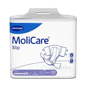 MoliCare Slip Super Plus 8 kvapiek L inkontinenčné nohavičky zalepovacie (120-150cm) 30ks