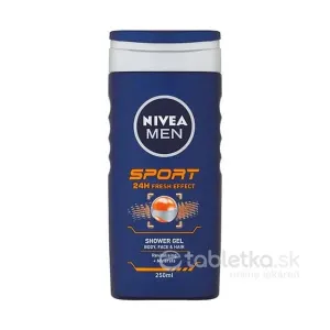Nivea Men Sport 250 ml sprchovací gél na telo a vlasy pre mužov