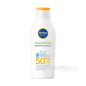 Nivea Sun detské mlieko na opaľovanie Sensitive OF 50+, 200ml