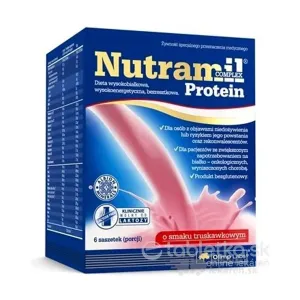 Nutramil COMPLEX Protein Jahoda bielkovinová výživa 6x72g