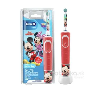 Oral-B detská elektrická zubná kefka Kids Mickey (3+) + 4 nálepky #8514933