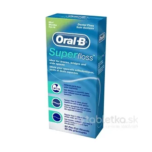 Oral-B Super floss Mint ZUBNÁ NIŤ 1x50 ks