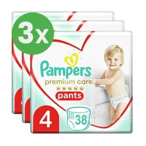 Pampers Premium Care Pants 4 (9-15 kg) Maxi 3x38ks
